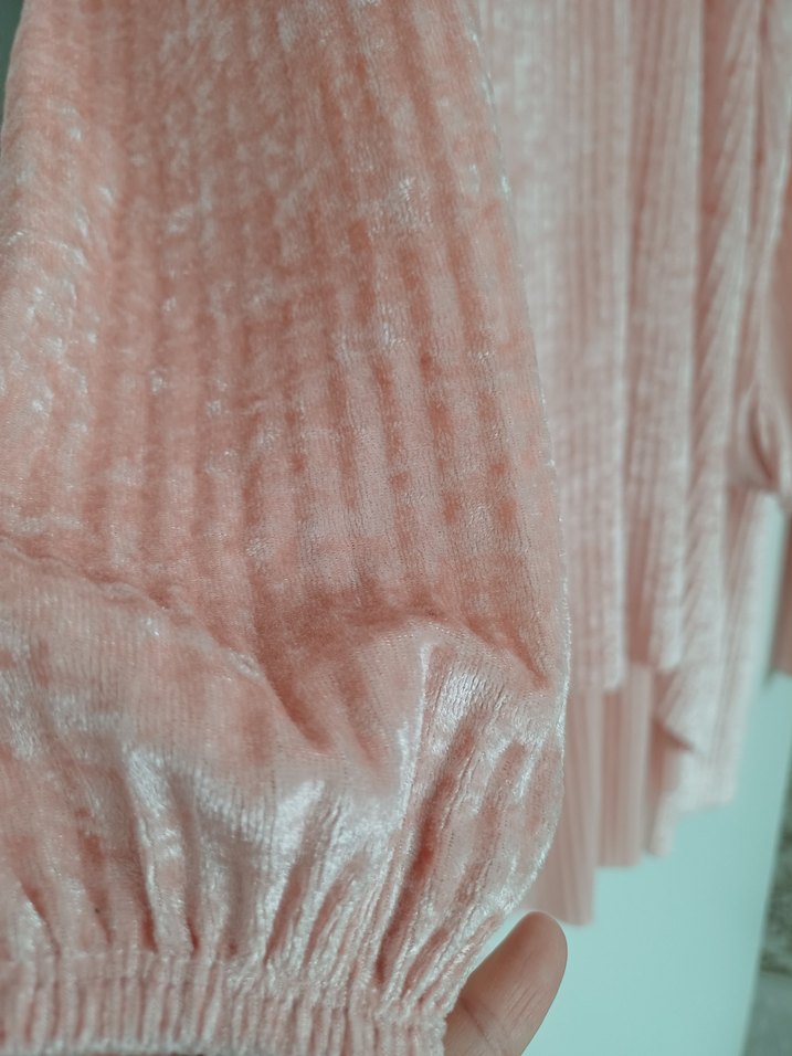 Pembe Kadın Salaş Kadife Takım - Görsel 2