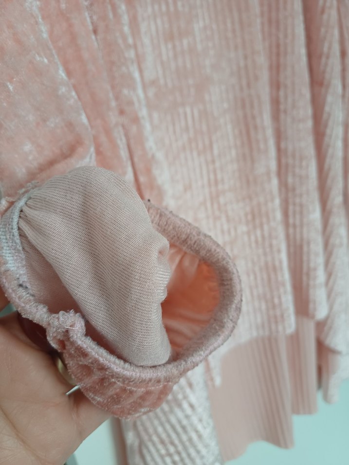 Pembe Kadın Salaş Kadife Takım - Görsel 3