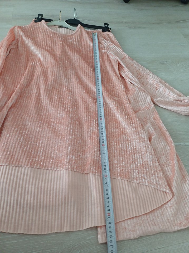 Pembe Kadın Salaş Kadife Takım - Görsel 4