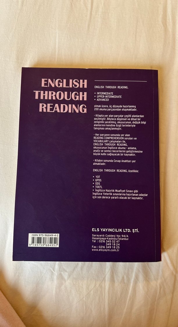 İngilizce Okuma Yoluyla Dil Çalışmaları Kitabı - Görsel 3