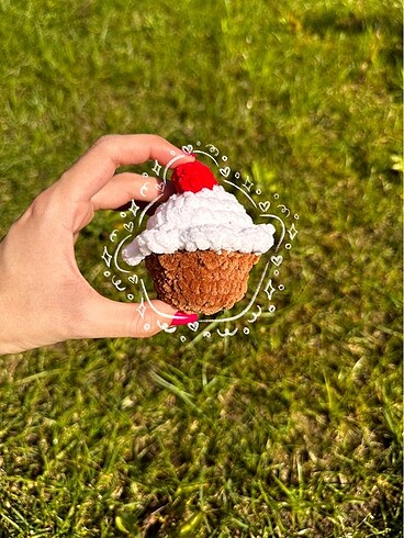 Beyaz cupcake oyuncak