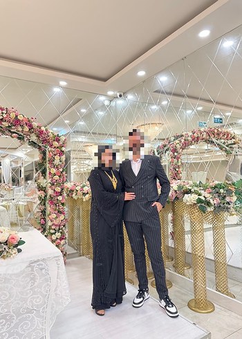 Siyah Uzun Kollu Gotik Uzun abaya - Görsel 3