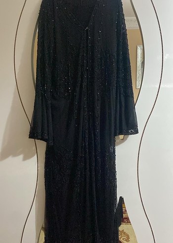 Siyah Uzun Kollu Gotik Uzun abaya - Görsel 2