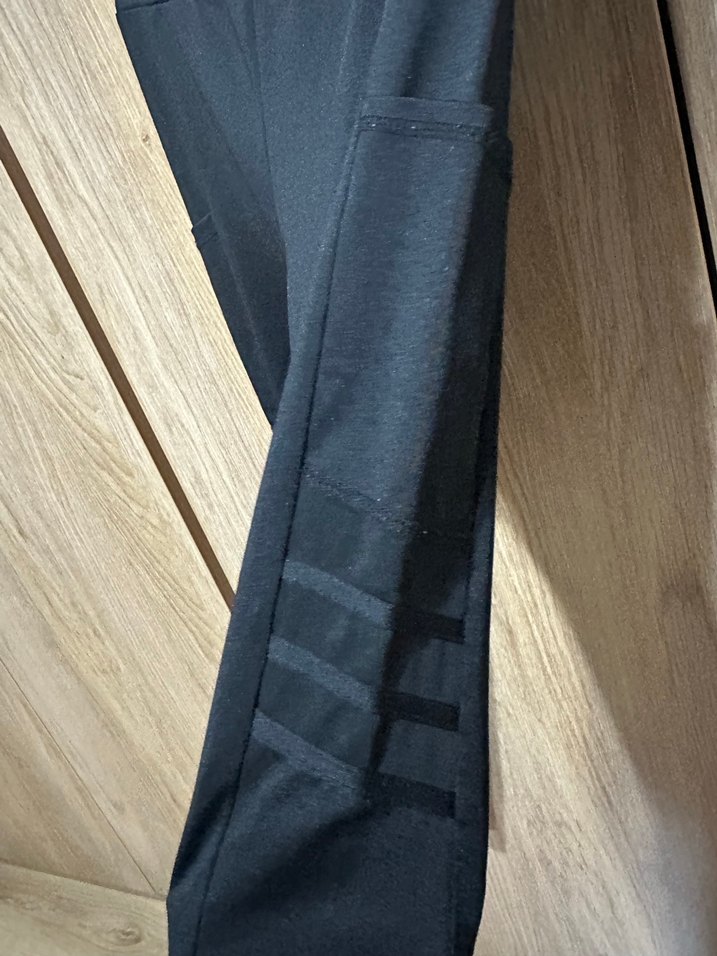 7-8 yaş Siyah Elastik Spor Tayt - Görsel 2