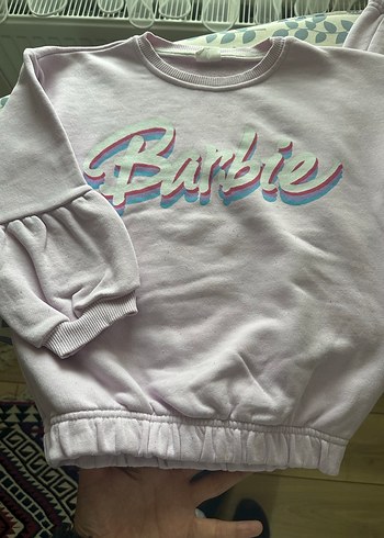 Zara Barbie Baskılı Mor Kız Eşofman Takımı - Görsel 4