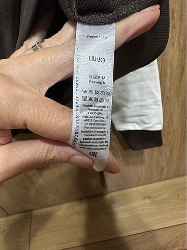 m Beden kahverengi Renk Sıfır orijinal liu jo sweatshirt