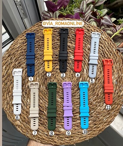 Huawei Watch Fit 2 Kordon siyah ve kırmızı