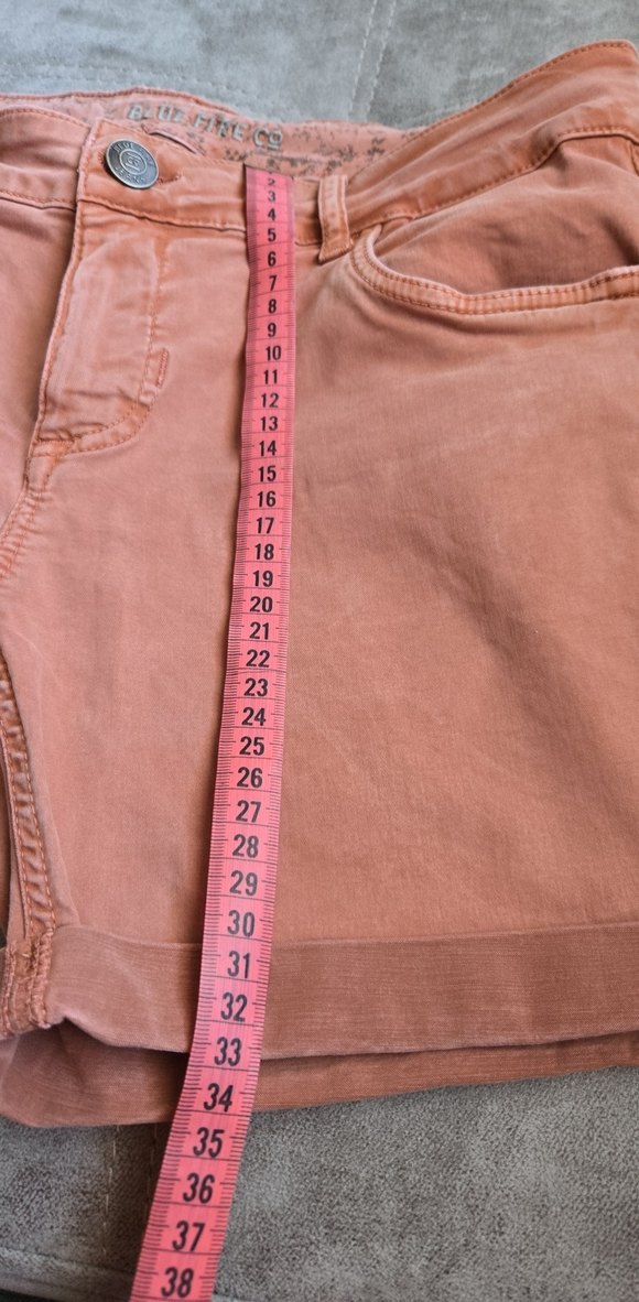 Bej Mini Hamile Denim Şort - Görsel 5