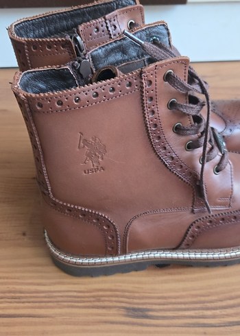 Klasik Erkek Deri Kahverengi Bot - Görsel 2