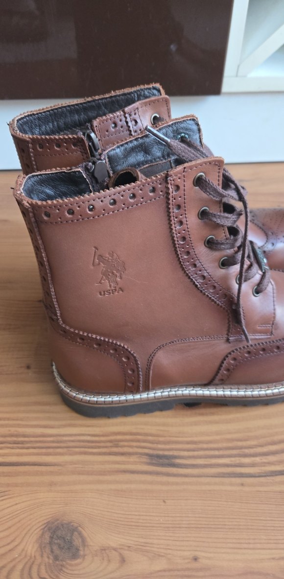 Klasik Erkek Deri Kahverengi Bot - Görsel 2