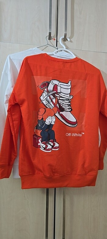 s Beden beyaz Renk Kadın sweatshirt