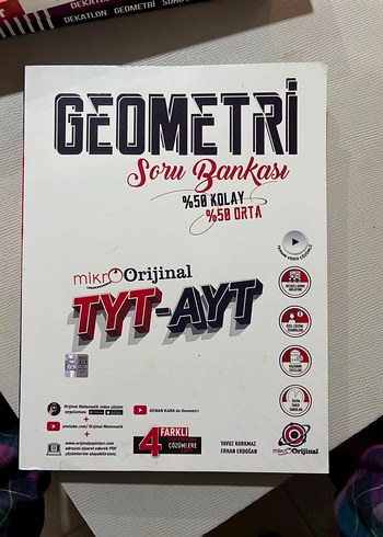 mikroOrijinal TYT-AYT Geometri Soru Bankası