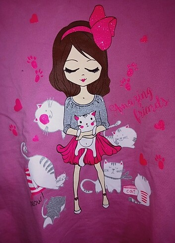 5 Yaş Beden Kız çocuk sweatshirt