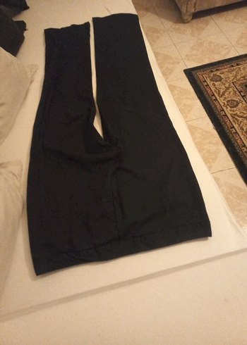Sisley Koyu Lacivert yazlık keten düz paça bayan pantolonu