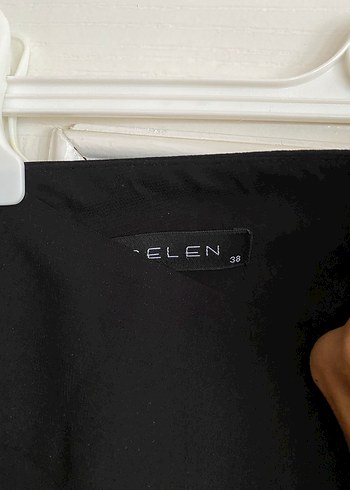 m Beden Selen mrk Siyah Uzun Piliseli şifon pantolon 38