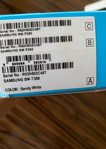 Samsung Samsung Galaxy Tab A Beyaz Tablet