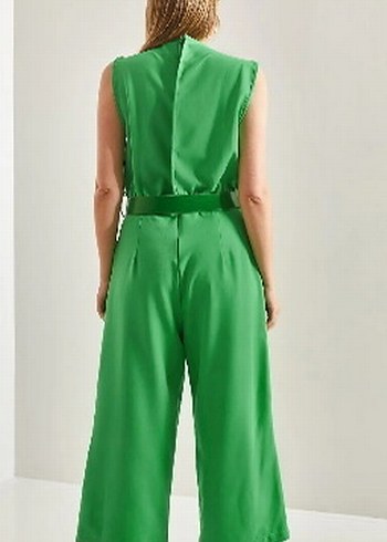 Kadın Yeşil Kemerli Uzun Tulum etiketli ürün - Görsel 2