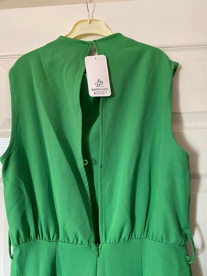 Kadın Yeşil Kemerli Uzun Tulum etiketli ürün - Görsel 5