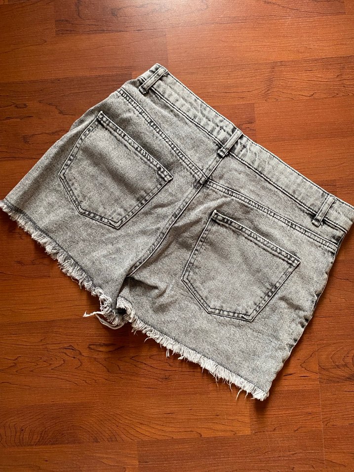 Defacto 38 beden Gri Kadın Mini Kot Şort - Görsel 2