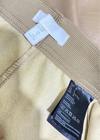m Beden camel Renk Deri tayt şardonlu h&M