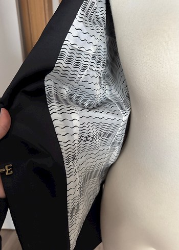 Siyah Kadın Düğmeli Ofis Blazeri - Görsel 5