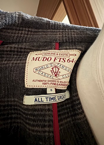 Kahverengi Ekose Düğmeli Ceket - Görsel 8