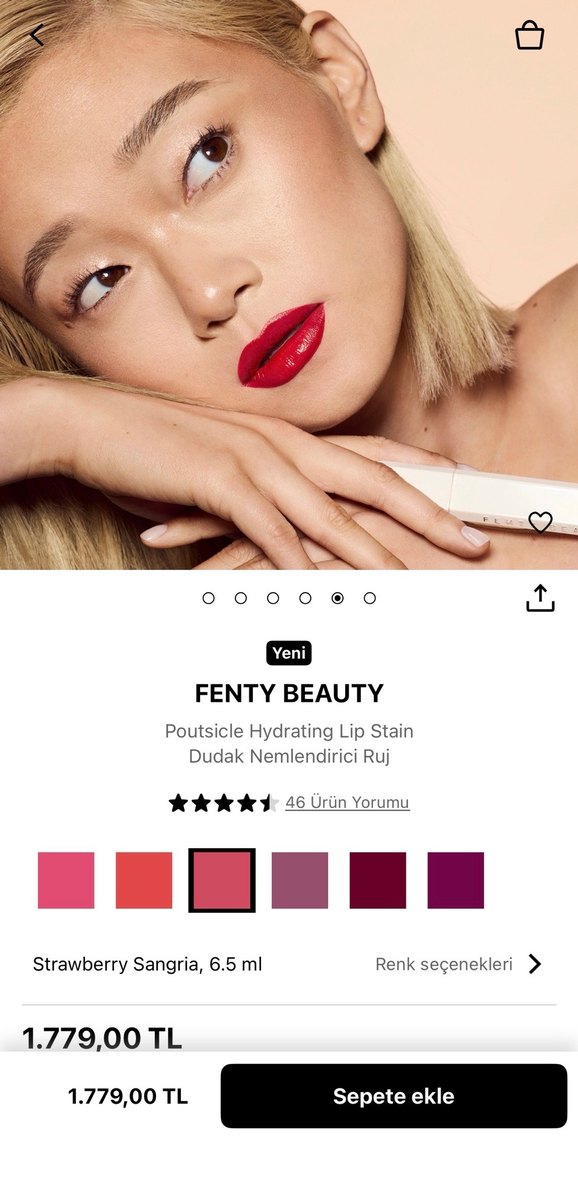 Fenty Beauty Dudak Nemlendirici Ruj - Strawberry Sangria - Görsel 3