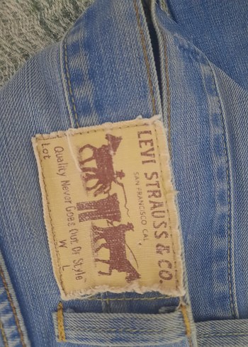 33 Beden mavi Renk LEVI'S 504 Erkek Kot Pantolon