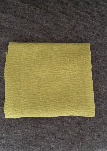 Lime Rengi Pamuklu Bürümcük Şal
