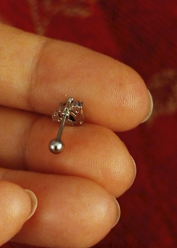 tragus küpe ve çelik piercing - Görsel 7