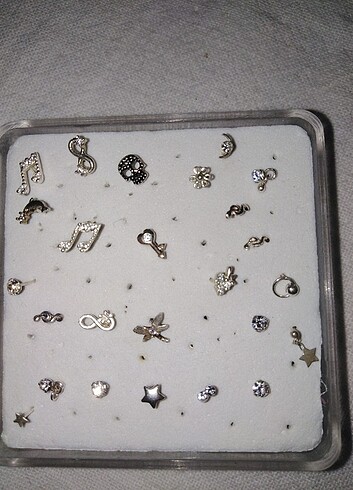 Accessorize 25 adet gümüş hızma 925 ayar