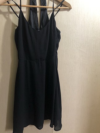 Bershka siyah elbise