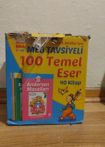 3. Sınıflar İçin 100 Temel Eser 40 Kitap Seti