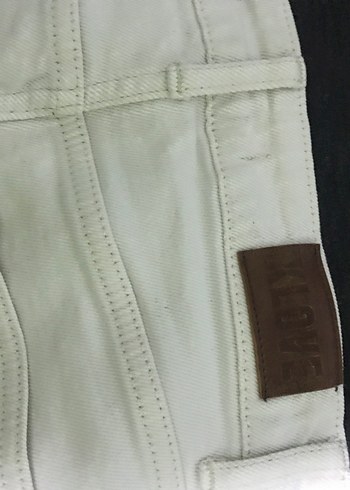 Kadın bej Regular Fit Midi Kot Pantolon - Görsel 2