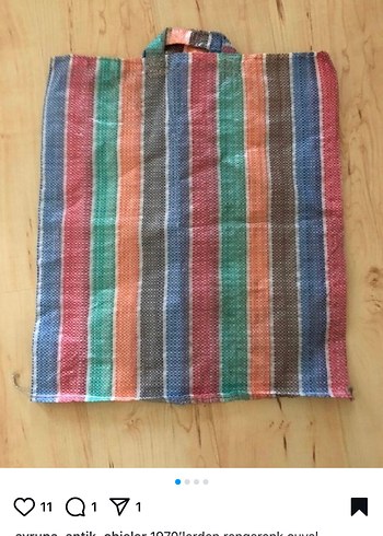 Vintage alışveriş torbası - Görsel 3