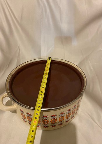 Vintage Çiçek Desenli Emaye Tencere Seti - Görsel 7