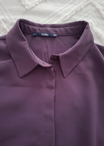 Kadın Mor Uzun Düğmeli Tunik - Görsel 4
