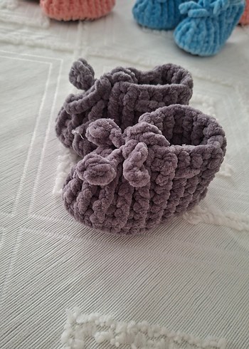 Pastel Renkli bebek çoçuk pandufları. - Görsel 3