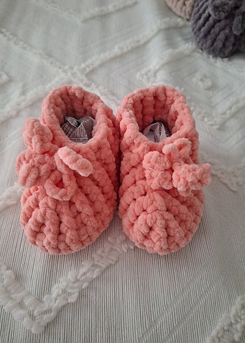 Pastel Renkli bebek çoçuk pandufları. - Görsel 18