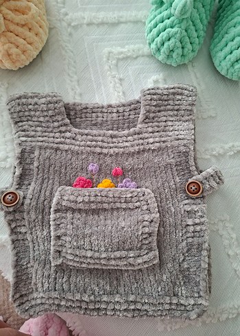 Pastel Renkli bebek çoçuk pandufları. - Görsel 9