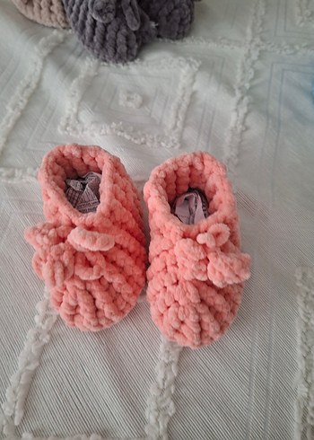 Pastel Renkli bebek çoçuk pandufları. - Görsel 16