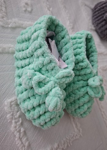 Pastel Renkli bebek çoçuk pandufları. - Görsel 10