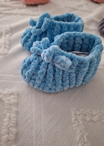 Pastel Renkli bebek çoçuk pandufları. - Görsel 6