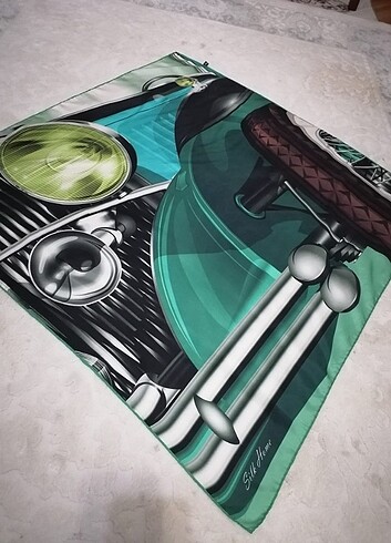 Beden yeşil Renk Silk home tivil ipek eşarp