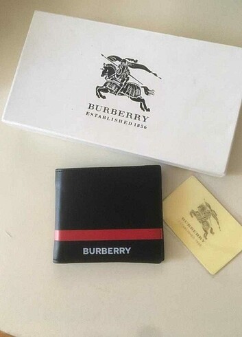 Deri Orjinal Burberry Cüzdan 