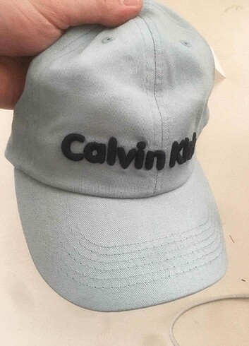  Beden mavi Renk Bebek Mavisi Calvin Klein Şapka 