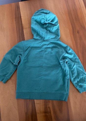 Yeşil Kapüşonlu Erkek Çocuk Sweatshirt - Görsel 4