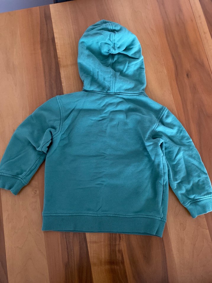 Yeşil Kapüşonlu Erkek Çocuk Sweatshirt - Görsel 4