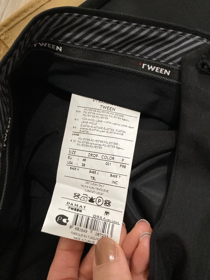 Siyah Smokin Damatlık - Görsel 5