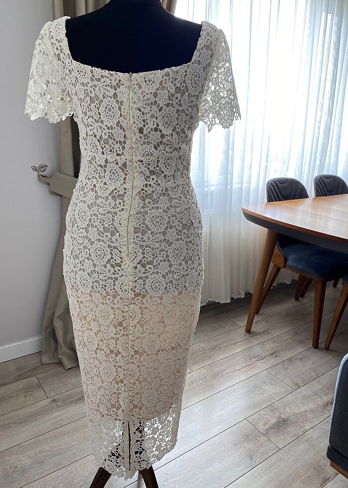 Dantel Atelier Kalem Elbise - Görsel 4